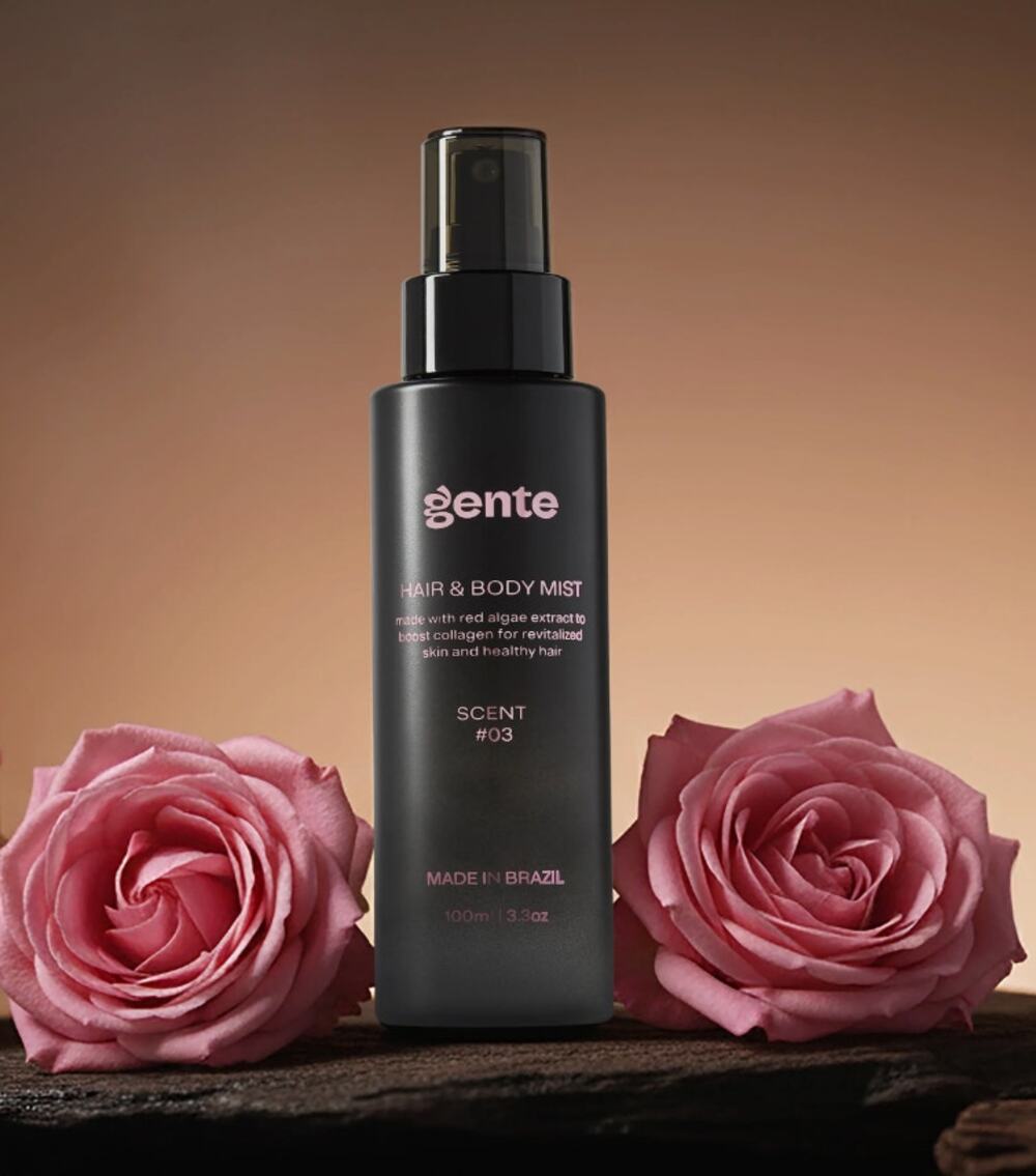 Gente Hair & Body Mist Scent #03 Floral Roses Orchid 100ml 3.3 oz Full Size New